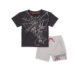 Spider-Man Toddler Boys T-Shirt and Shorts Set, 2-Piece